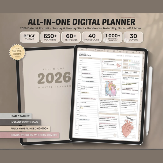 2026 All-In-One Digital Planner